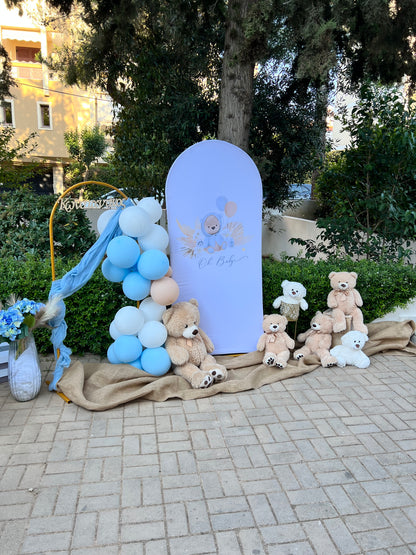 Στολισμός αρκουδάκι -γαλάζιο