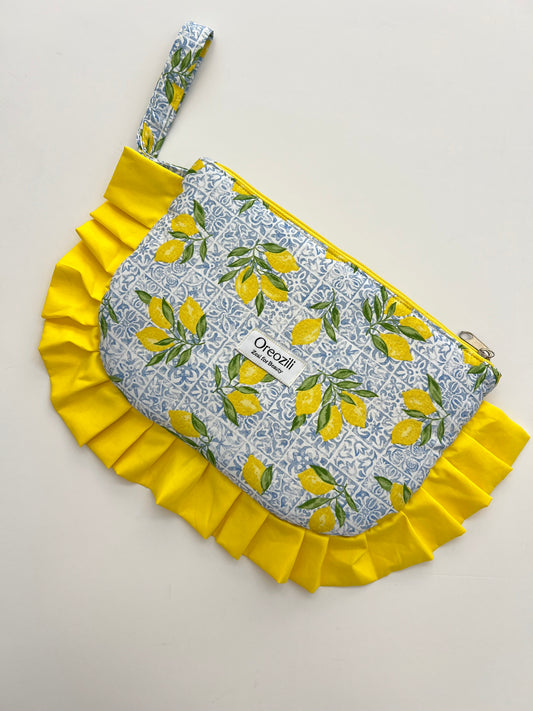 Χειροποίτο Pouch – Amalfi Lemon Tiles