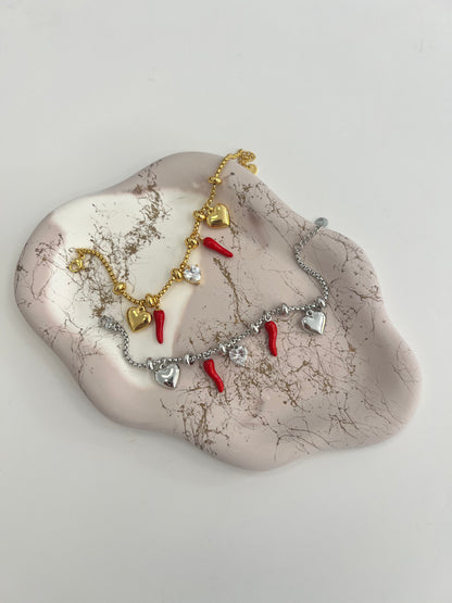 Chilly heart bracelet