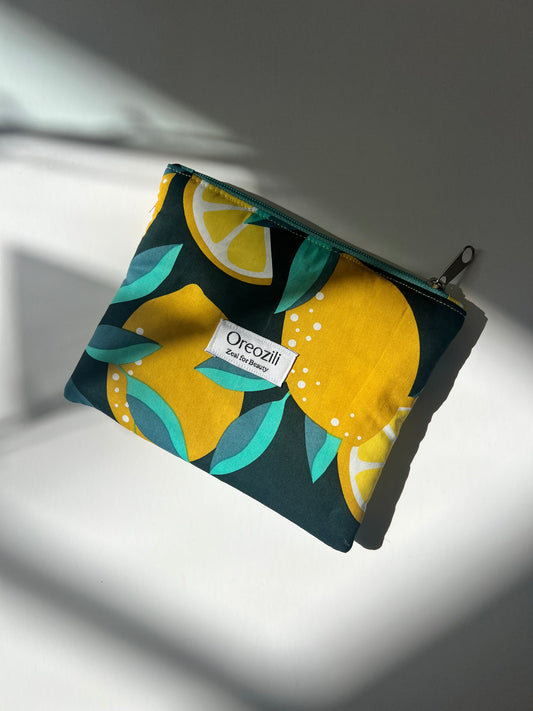 Πορτοφολάκι λεμόνια μαύρα