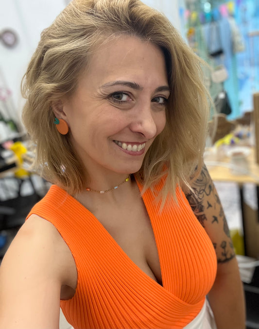 Fruit basket earrings